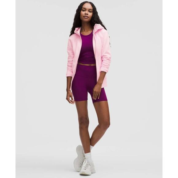 Lululemon Scuba Full-Zip Hoodie Pink Organza Size 8 Pink Organza NWT - Picture 2 of 5